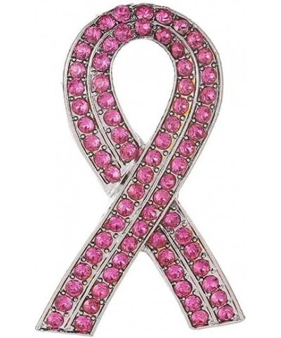 Pink Ribbon Breast Cancer Awareness Brooches Pin,Love Faith Strength Hope Butterfly Design,Rhinestone Pink Ribbon Hope Lapel ...