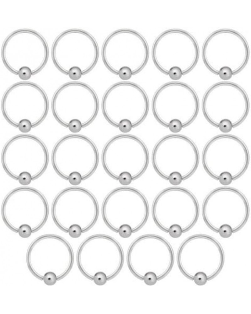 Captive Bead Piercing Ring 316L Surgical Steel Captive Bead Rings 18G 16G 14G Nose Septum Tragus Helix Nipple Lip Eyebrow Hoo...