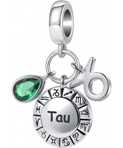 12 Zodiac Sign Charm Teardrop Birthstone Bead for Pandora Bracelet Birthday Gift Taurus $7.79 Bracelets