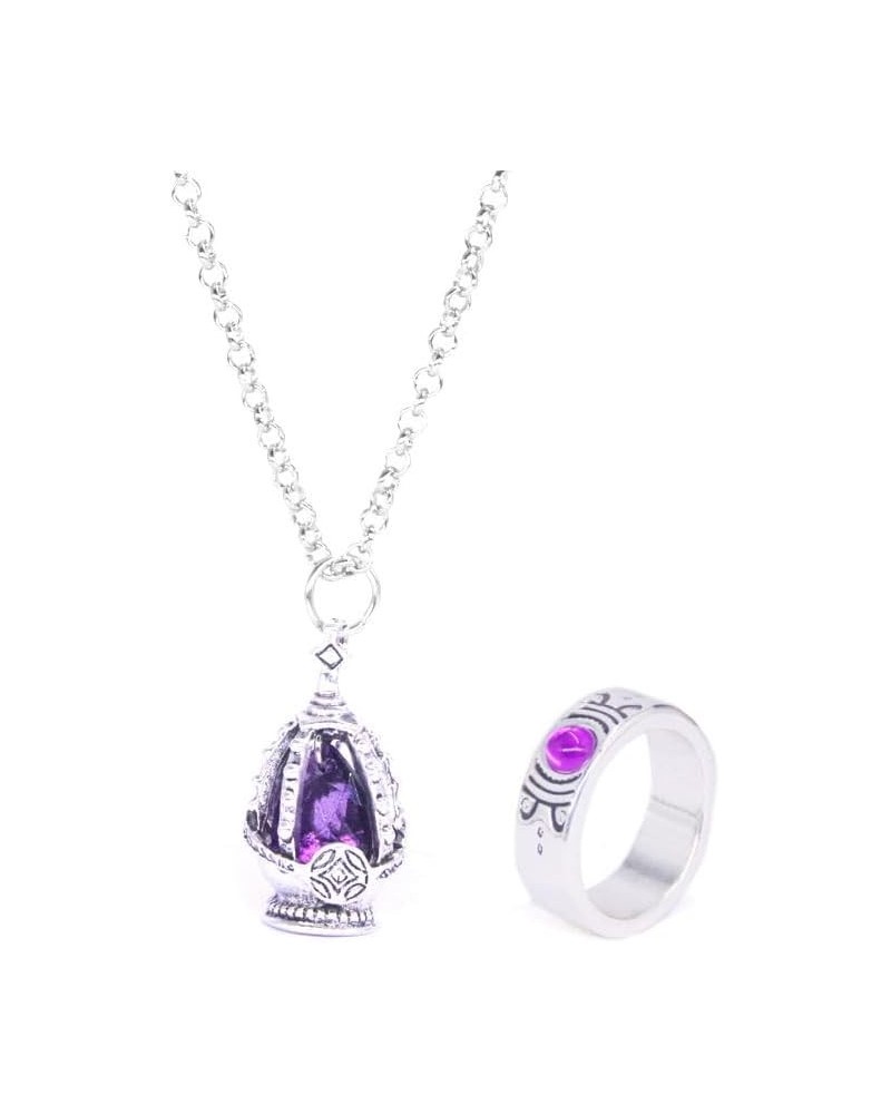 Core Set includes necklace and ring for Puella， Magi ，Madoka ，Magica purple $13.16 Necklaces