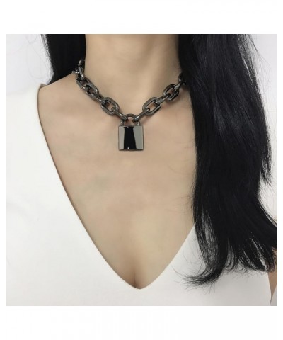 Padlock Chain Necklace Collar Choker with Two Keys and Box for Women, Men and Pet 18 Inch I $11.75 Necklaces