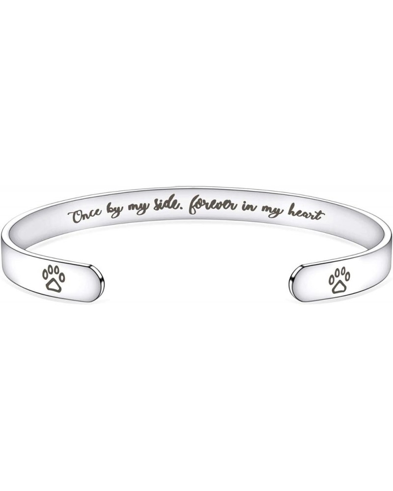 Inspirational Bracelets for Women Girls Stainless Steel Cuff Bracelet - Engraved Personalized Mantra Cuff Bangle C2281 Once b...