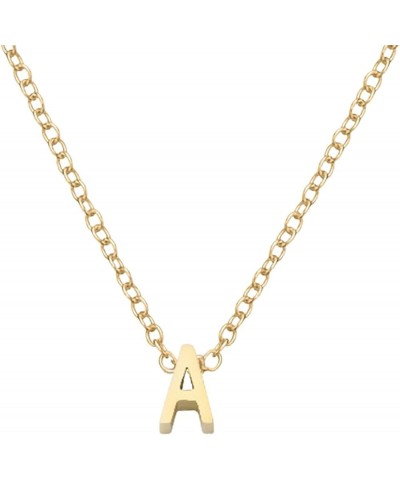 Initial Necklaces for Women, 14k Gold Plated Letter Necklace Cute Gold Initial Initial Choker Necklaces for Women Trendy Gold...