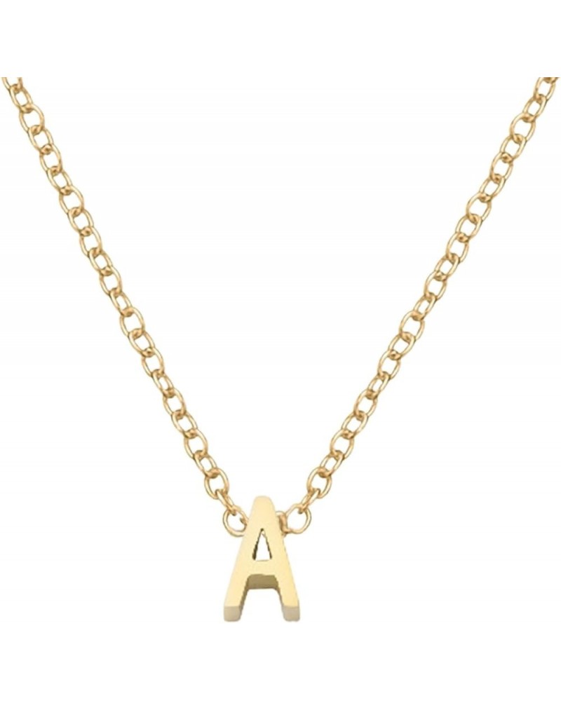 Initial Necklaces for Women, 14k Gold Plated Letter Necklace Cute Gold Initial Initial Choker Necklaces for Women Trendy Gold...