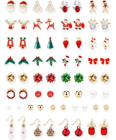 9-24 Pairs Christmas Stud Earrings Set for Teen Girls Christmas Gifts for Women Christmas Tree Snowflake Gift Box Snowman Sto...