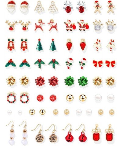 9-24 Pairs Christmas Stud Earrings Set for Teen Girls Christmas Gifts for Women Christmas Tree Snowflake Gift Box Snowman Sto...