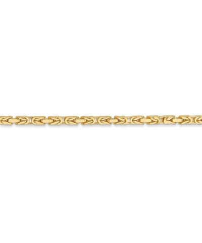 Solid 14k Yellow Gold 2mm Byzantine Chain Necklace - with Secure Lobster Lock Clasp - 30.0 Inches $544.68 Necklaces