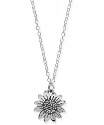 Jewelry Sterling Silver Sunflower Pendant Necklace, 18 Inches $26.99 Necklaces