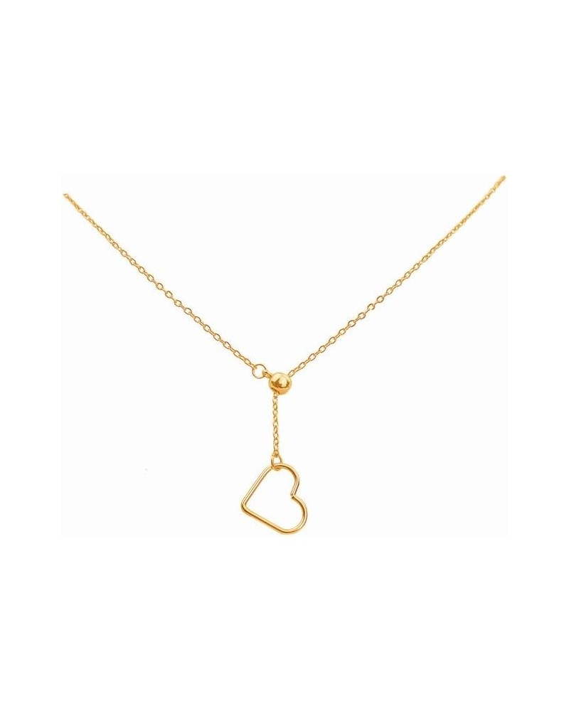 Heart Chain Necklace for Women,Trendy Mother Daughter Necklace Gold,14K Gold Plated Cubic Zirconia Mommy necklace,initial hea...