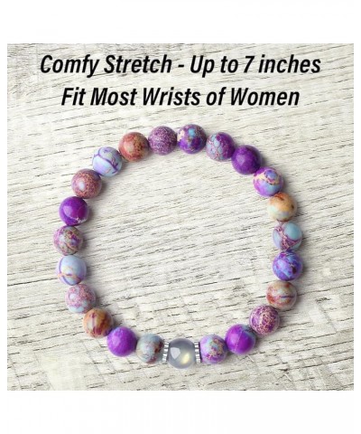 Natural Gemstone Bracelet Gifts for Daughter Mom Sister Niece Aunt Wife Girlfriend Grandma Bonus Mom $11.79 Bracelets