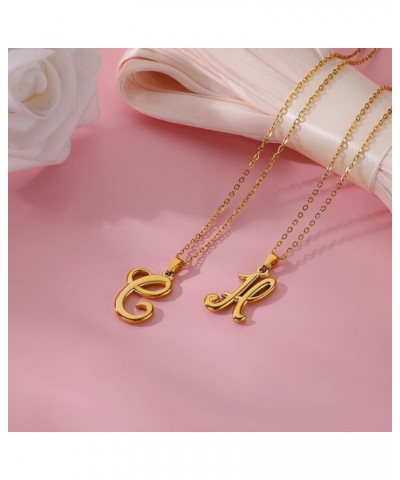 Gold Initial Necklaces for Women Girls, 18K Gold Plated Letter A-Z Pendant Necklace Unique Birthday Gift Initial W $8.54 Neck...