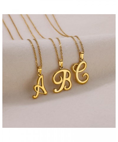 Gold Initial Necklaces for Women Girls, 18K Gold Plated Letter A-Z Pendant Necklace Unique Birthday Gift Initial W $8.54 Neck...