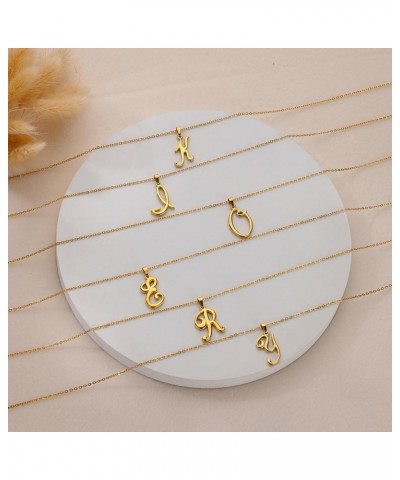 Gold Initial Necklaces for Women Girls, 18K Gold Plated Letter A-Z Pendant Necklace Unique Birthday Gift Initial W $8.54 Neck...