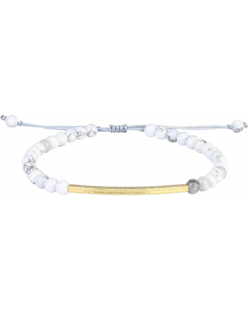 Friendship Bracelets Handmade Single Strand Gold Beaded Bar Bracelets Chic Bangle White $7.12 Bracelets