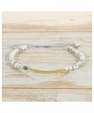 Friendship Bracelets Handmade Single Strand Gold Beaded Bar Bracelets Chic Bangle White $7.12 Bracelets