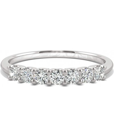 14K White Gold Moissanite 2.5mm Round Wedding Band, 0.42cttw DEW $235.80 Bracelets