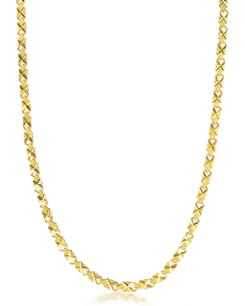 999.9 24K Solid Gold Price-by-Weight 20.96g Gold Barleycorn Chain Necklace for Women 90741N | 17.7 Inches, (45 CM) $633.30 Ne...