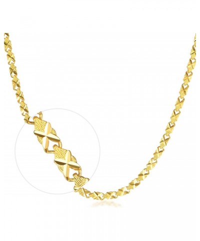 999.9 24K Solid Gold Price-by-Weight 20.96g Gold Barleycorn Chain Necklace for Women 90741N | 17.7 Inches, (45 CM) $633.30 Ne...