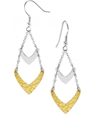 Stainless Steel Drop Dangle Chandelier Earrings for Women & Girls Silver / Gold $9.50 Earrings