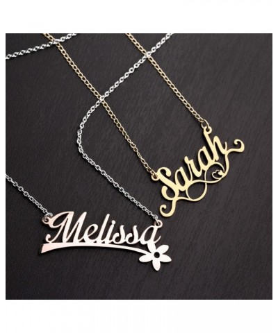 14K Fairy Name Necklace by JEWLR 18.0 Inches Yellow Gold $89.60 Necklaces