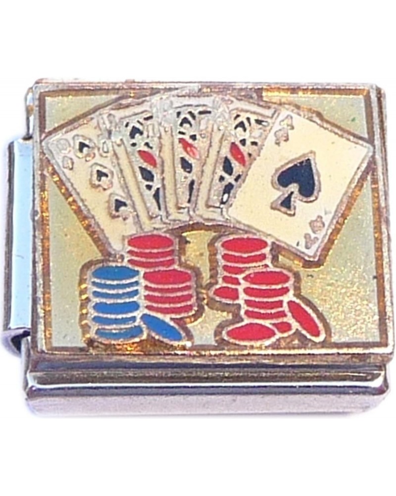 Cards and Chips Italian Charm $7.36 Bracelets