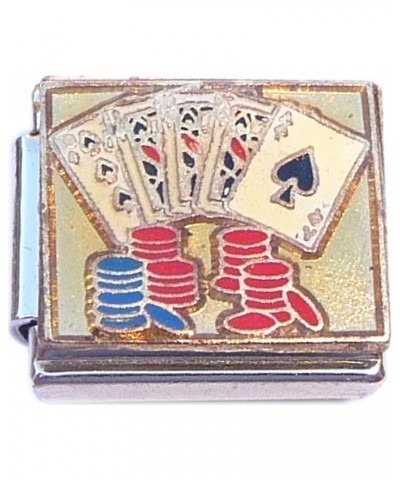 Cards and Chips Italian Charm $7.36 Bracelets