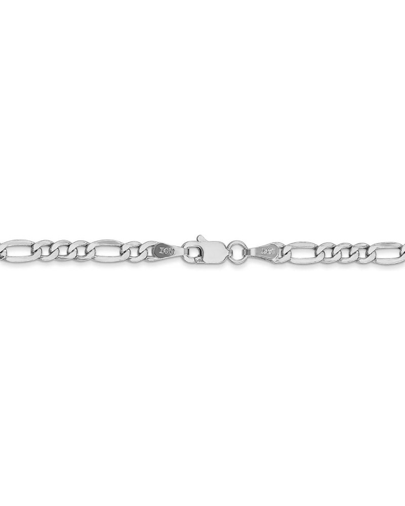 14k White Gold Lightweight Figaro Chain Necklace Bracelet or Anklet 16.0 Inches 3.5 mm $80.66 Bracelets