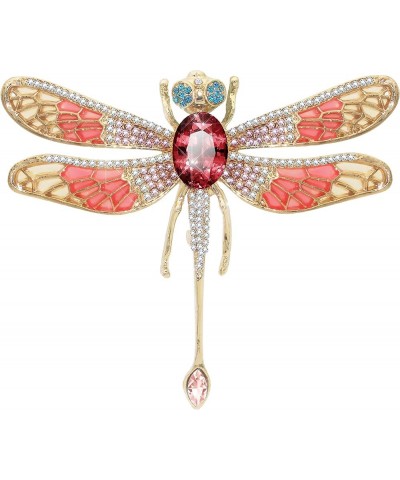 Austrian Crystal Cute Animal Butterfly Dragonfly Brooches Pins Colorful Enamel Corsages Women Scarf Clips Red $9.87 Brooches ...