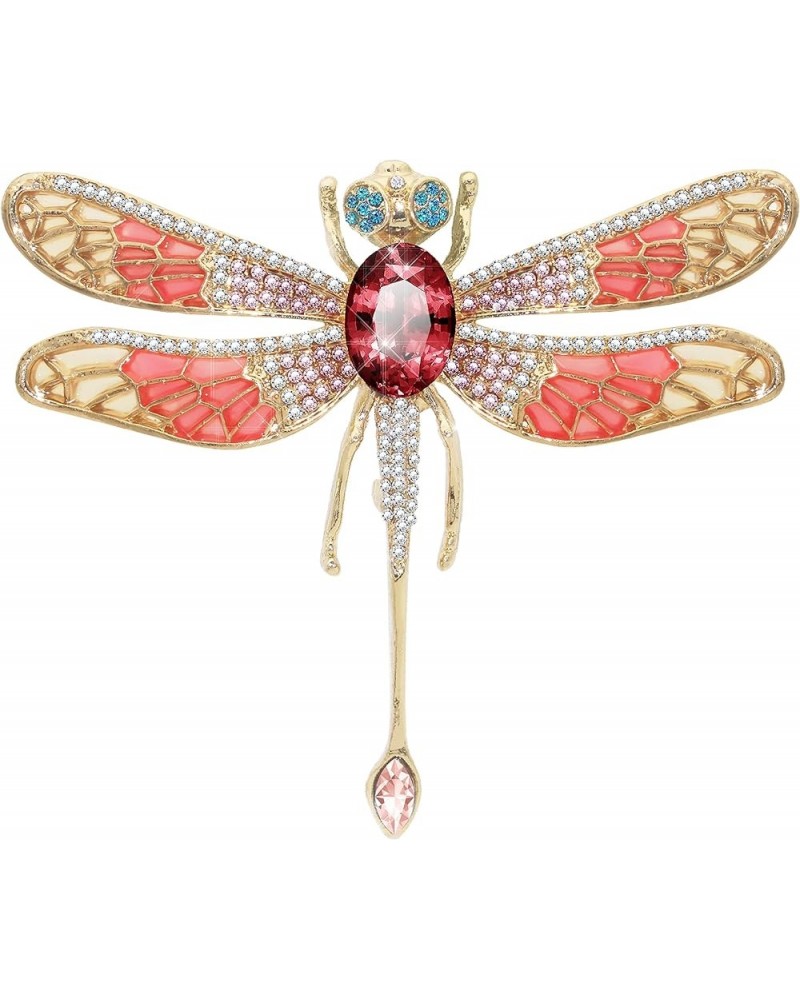 Austrian Crystal Cute Animal Butterfly Dragonfly Brooches Pins Colorful Enamel Corsages Women Scarf Clips Red $9.87 Brooches ...