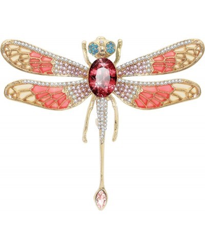 Austrian Crystal Cute Animal Butterfly Dragonfly Brooches Pins Colorful Enamel Corsages Women Scarf Clips Red $9.87 Brooches ...