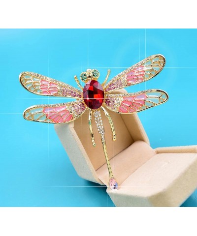 Austrian Crystal Cute Animal Butterfly Dragonfly Brooches Pins Colorful Enamel Corsages Women Scarf Clips Red $9.87 Brooches ...