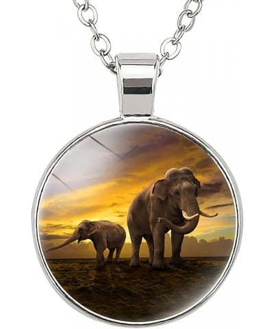 Elephant Necklace Gifts For Women - Cute Bangle Necklaces Jewelry For Women, The Best Gifts For Women Brown $8.85 Necklaces