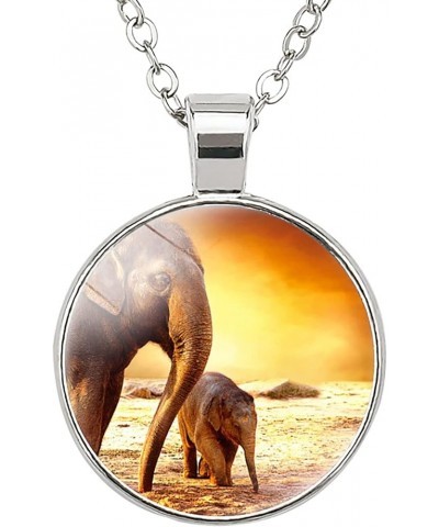 Elephant Necklace Gifts For Women - Cute Bangle Necklaces Jewelry For Women, The Best Gifts For Women Brown $8.85 Necklaces