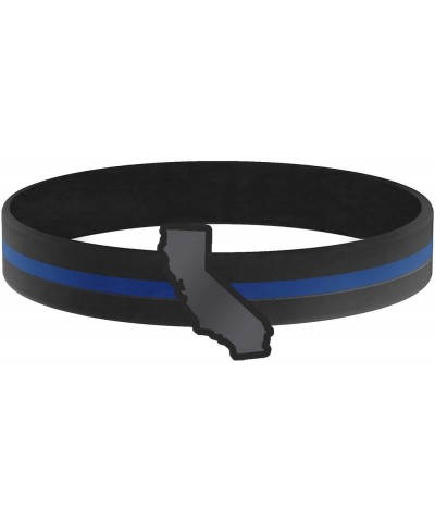 Thin Blue Line State Bracelets 8.0 Inches California $8.05 Bracelets