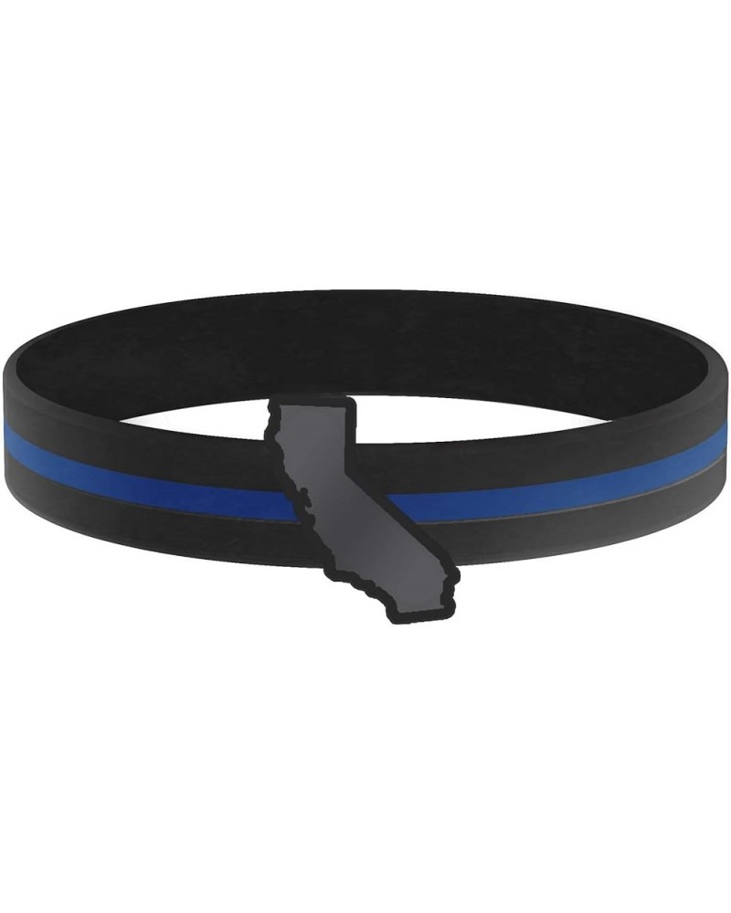 Thin Blue Line State Bracelets 8.0 Inches California $8.05 Bracelets