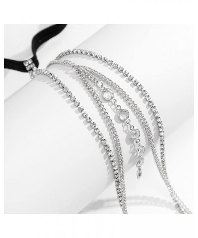 Sexy Simple Rhinestone Leg Chain Crystal Body Chains Bikini Body Accessory Jewelry Summer Beach Stretchy Crystal Thigh Chain ...