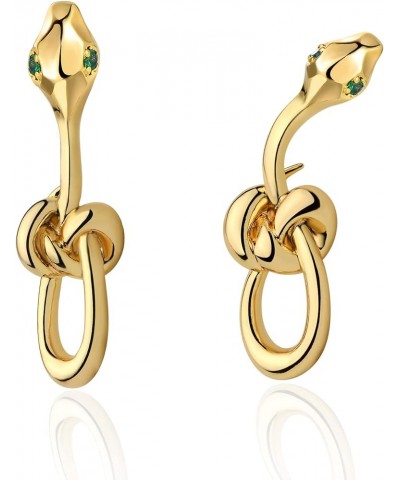 Gold Hoop Huggie Earrings for Women 14K Gold Plated Dainty Snake/Butterfly Earrings Gold Animal Hoop/Stud Earrings Handmade H...