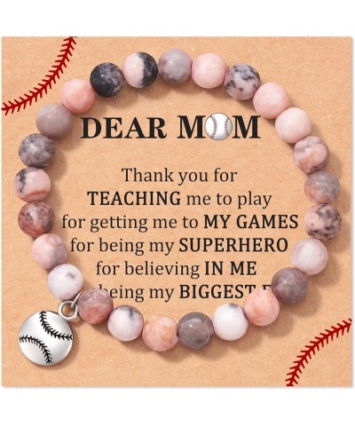 Baseball/Soccer/Basketball/Hockey/Golf/Football Bracelet Gifts for Boys Men A-Baseball Mom from Son $11.78 Bracelets