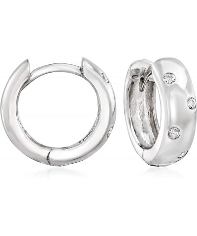 0.18 ct. t.w. CZ Hoop Earrings in Sterling Silver $22.70 Earrings