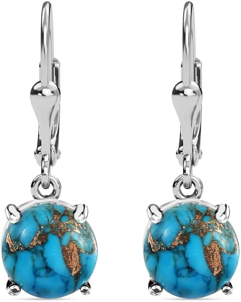 SHOP LC 925 Sterling Silver Earrings for Women Jewelry Boho Western Birthday Gifts for Women Turquoise $11.61 Earrings