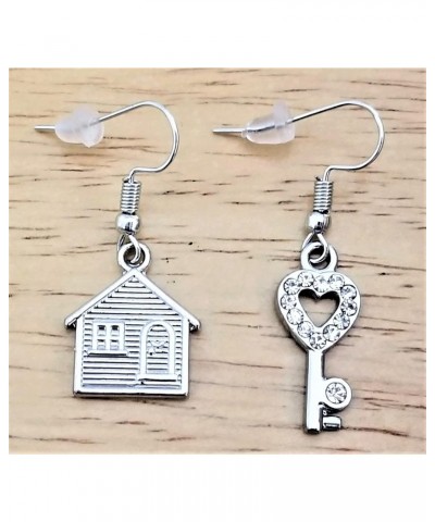 Realtor House Key Earrings Realtor Gift House Key Charm Jewelry Housewarming Gift Loan Officer Real Estate Agent Broker Realt...