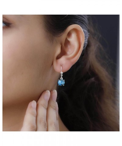 SHOP LC 925 Sterling Silver Earrings for Women Jewelry Boho Western Birthday Gifts for Women Turquoise $11.61 Earrings