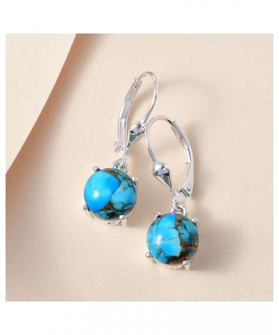 SHOP LC 925 Sterling Silver Earrings for Women Jewelry Boho Western Birthday Gifts for Women Turquoise $11.61 Earrings