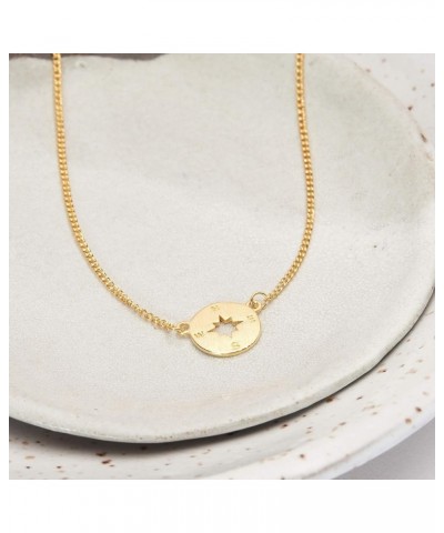 Unbiological Sisters Gift Necklace: Present for Bonus Sister, Soul Sister, Best Friend Compass Gold $25.49 Necklaces