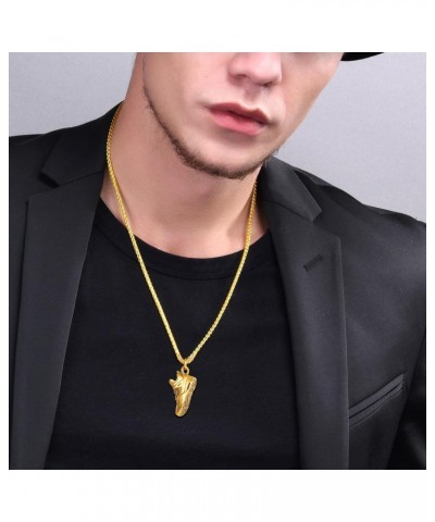 Gold Soccer Necklace+Running Shoe Sneaker Necklaces Set $20.78 Necklaces