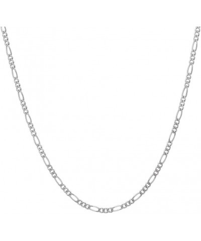 1.8MM 925 Sterling Silver Classic Figaro Chain for- Anklet Necklace and Bracelet use 30 $10.99 Necklaces