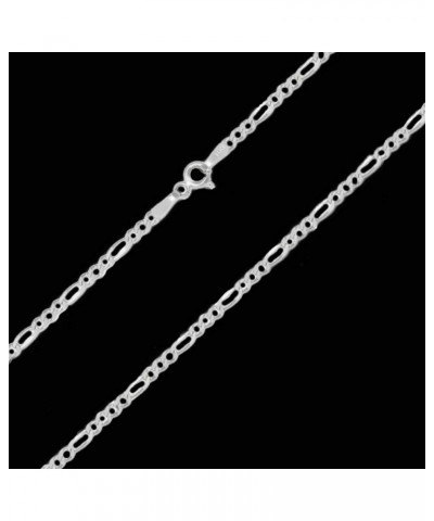 1.8MM 925 Sterling Silver Classic Figaro Chain for- Anklet Necklace and Bracelet use 30 $10.99 Necklaces