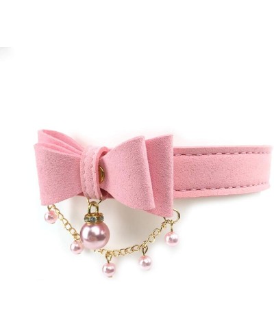 Bell Choker Collar Necklace Lolita Bow Collar Cat Kitty Velvet Necklace (E) P $10.59 Necklaces