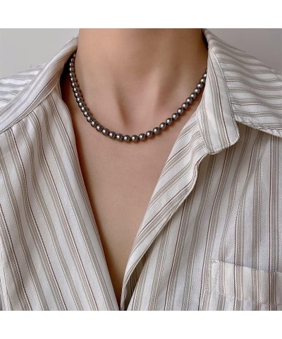 3-11mm Freshwater Cultured Pearl Necklace, Handpicked Real Pearls, 925 Sterling Silver and 18K Gold Clasp 8-9 mm Round 18 Inc...