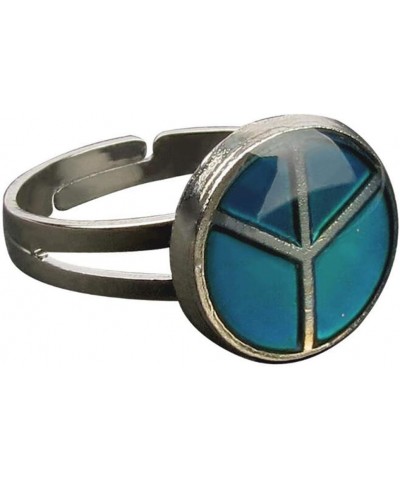 Adjustable Color Changing Mood Ring Inspirational Mystique Marble Peace $6.75 Rings